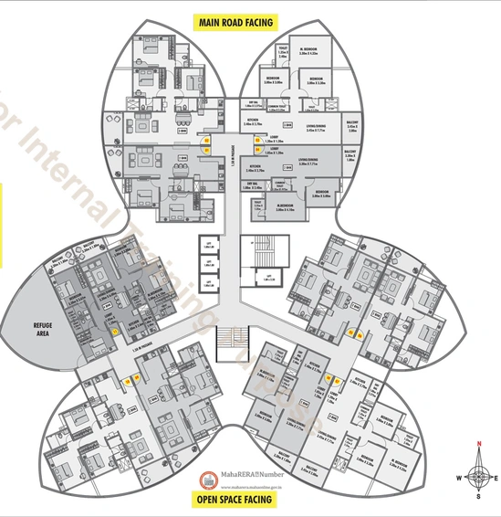Floor Plan of Krishna Fairmont in Wakad, Pune - Image 9923