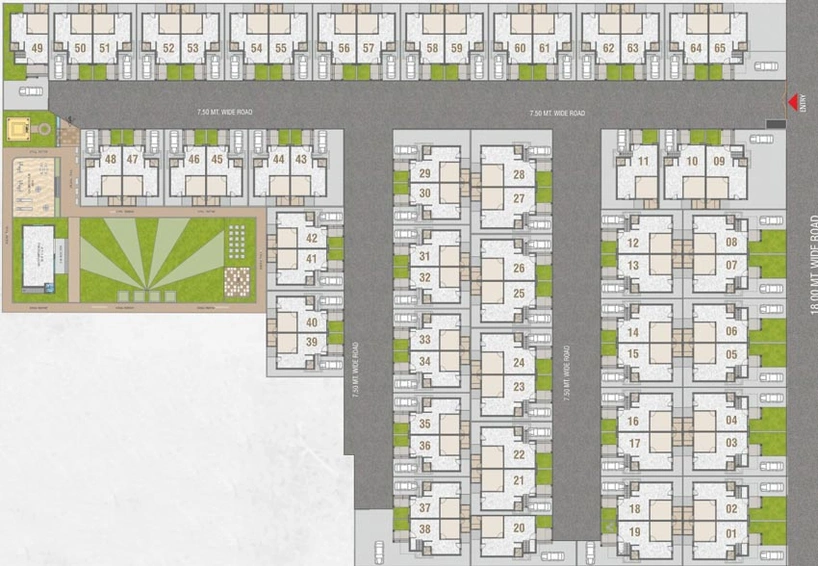 Master Plan of Shantam Luxuria in Waghodia Road, Vadodara - Image 109487