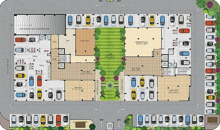 Master Plan of Sethi Sunrise Apartments in Sirsi Road, Jaipur - Image 171203