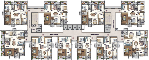 Floor Plan of Vasavi Crown East in Uppal, Hyderabad - Image 110637