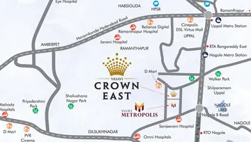 Location of Vasavi Crown East - Image 110636