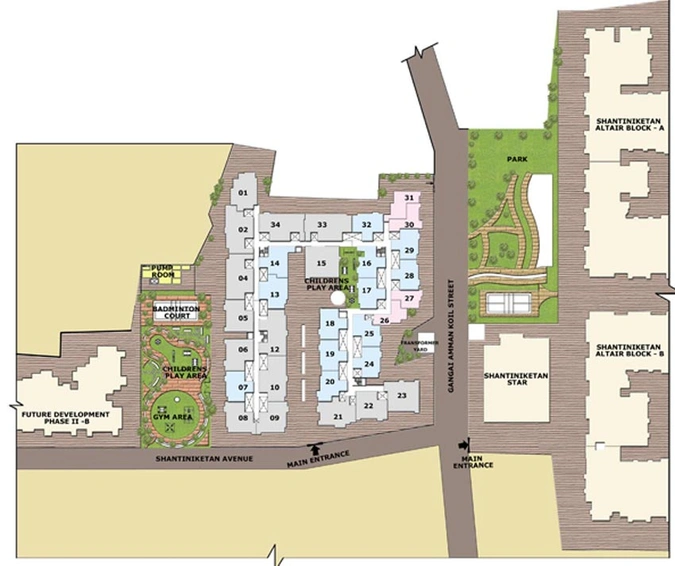 Master Plan of Shantiniketan Vega in Kelambakkam, Chennai - Image 108770