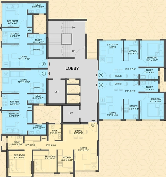 Floor Plan of Radheshyam Aspire in Kandivali East, Mumbai - Image 119539