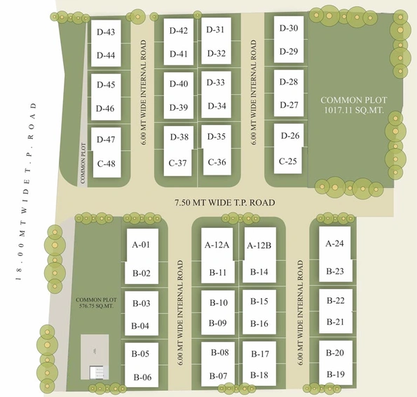 Master Plan of Parth Residency in Waghodia Road, Vadodara - Image 109807