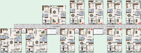 Floor Plan of Shree Krishna Homes in Kompally, Hyderabad - Image 110644