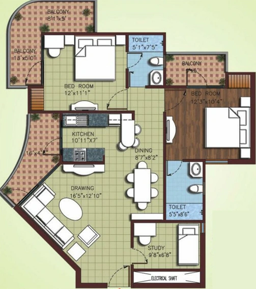 2 BHK Flat in JRC Greenwoods in Vasundhara, Ghaziabad - Image 819666