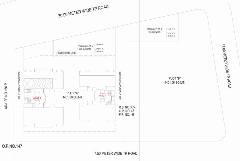 Master Plan of Affinity Tranquil in Alkapuri, Vadodara - Image 109602