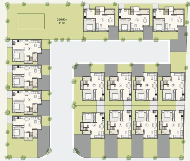 Master Plan of Akshar Broadleaf 15 in Chapad, Vadodara - Image 109923