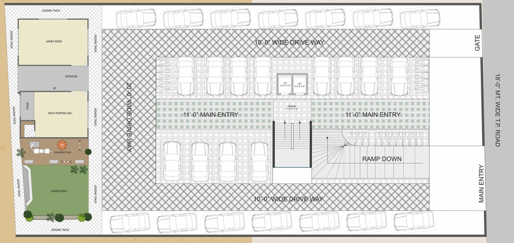 Master Plan of Shree Hari Red Coral Prime in Gotri, Vadodara - Image 421179