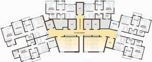 Floor Plan of Sheth Avante in Kanjurmarg West, Mumbai - Image 28731
