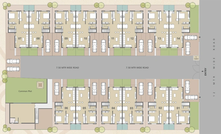 Master Plan of Anjani Villa in Bill, Vadodara - Image 109891