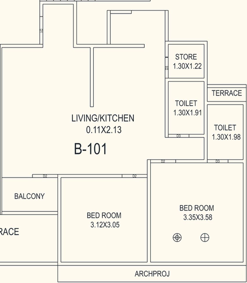 2 BHK Flat in Aaradhy Arise in Waghodia Road, Vadodara - Image 728877