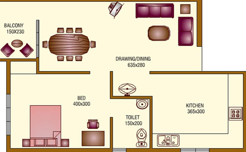 1 BHK Flat in Jewel Lexington in Kakkanad, Kochi - Image 822119