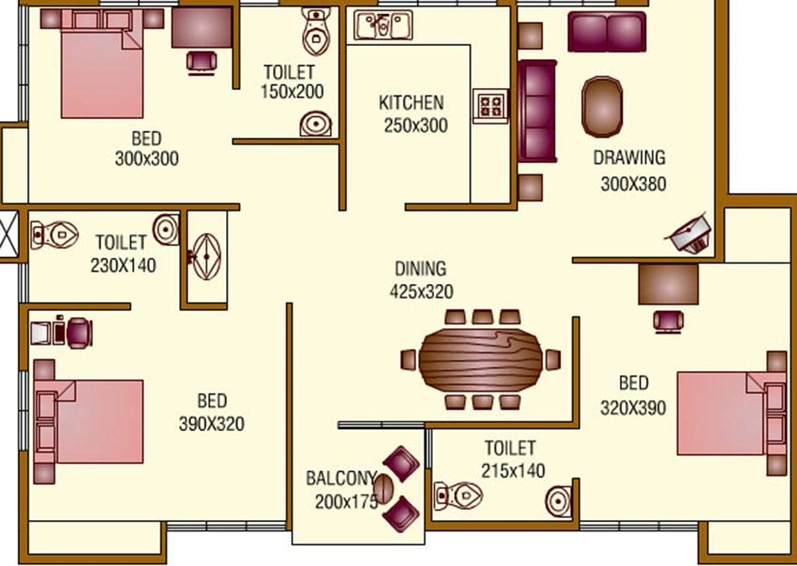 3 BHK Flat in Jewel Lexington in Kakkanad, Kochi - Image 822121