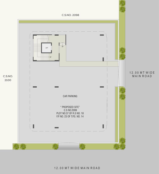 Master Plan of Bizmax Satvaa Sunrise in Diwalipura, Vadodara - Image 110951