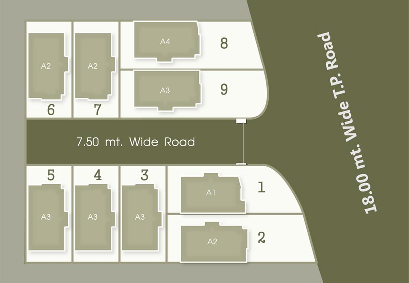Master Plan of Siddhi Satyam Castle in Dabhoi Road, Vadodara - Image 112329