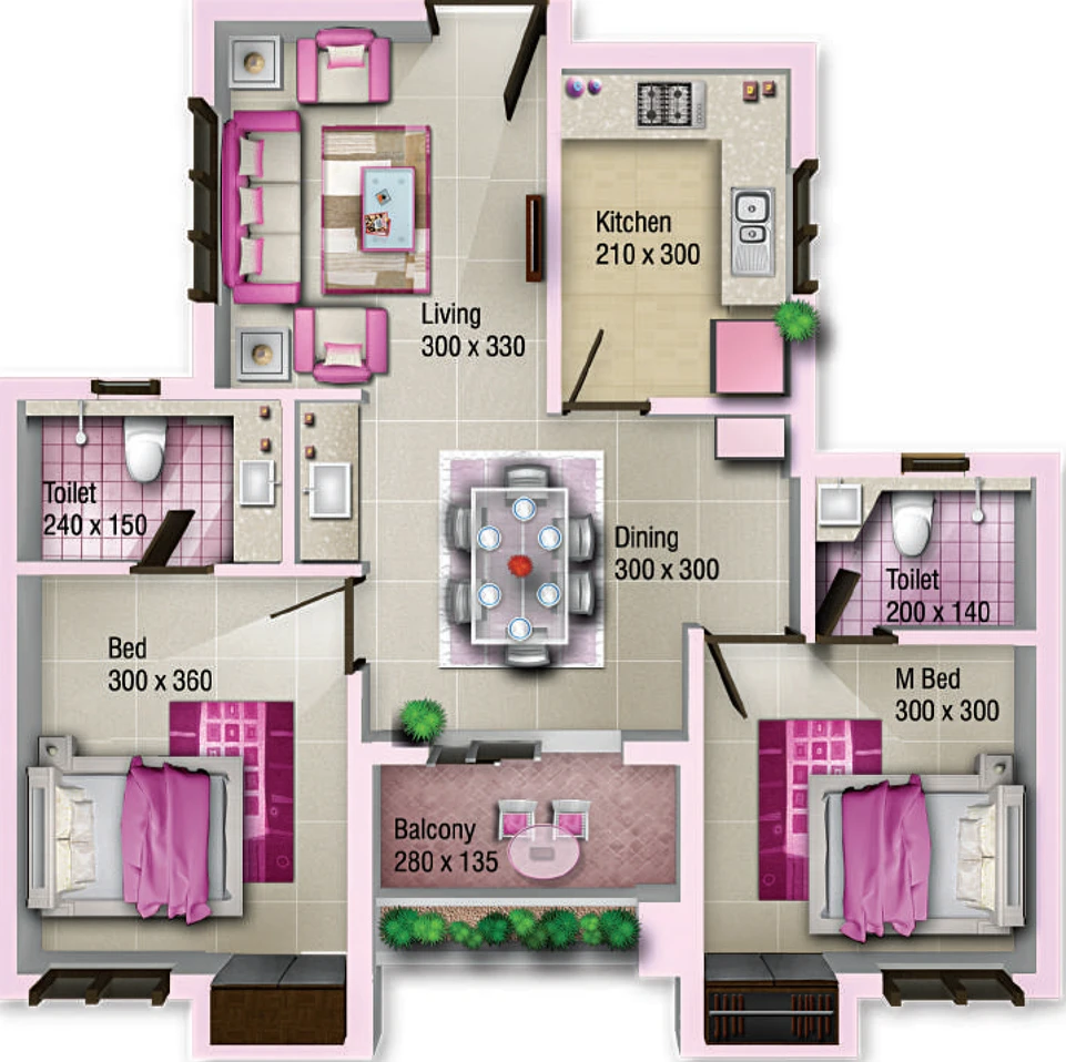 2 BHK Flat in Jewel Capital in Kaloor, Kochi - Image 818528
