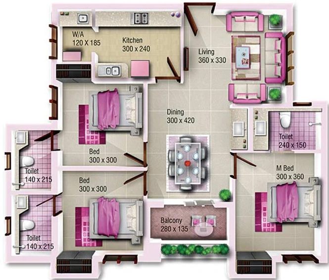 3 BHK Flat in Jewel Capital in Kaloor, Kochi - Image 818529
