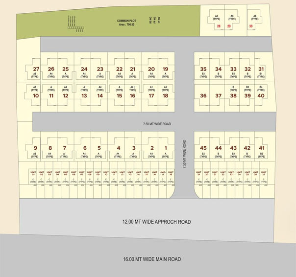 Master Plan of Shiv Shakti Residency in Waghodia Road, Vadodara - Image 109429