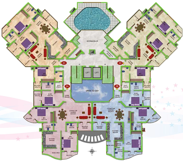 Floor Plan of Ultima Skymax in Kakkanad, Kochi - Image 176050