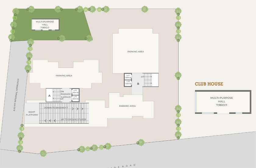 Master Plan of Vraj Caladium Green in Bhayli Road, Vadodara - Image 109864