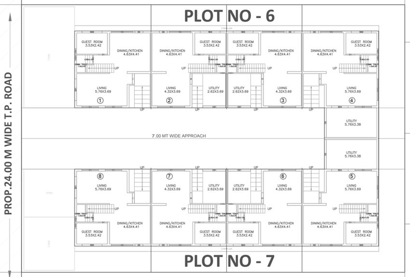 Master Plan of Arunoday Padmabhavam Villa in Bill, Vadodara - Image 109513
