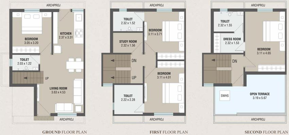 4 BHK House/Villa in Aatman Pearl Residency in Kapurai, Vadodara - Image 728480
