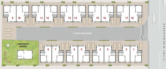 Master Plan of Aatman Pearl Residency in Kapurai, Vadodara - Image 109547