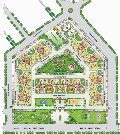 Master Plan of Eldeco Saubhagyam in Vrindavan Yojna, Lucknow - Image 191083