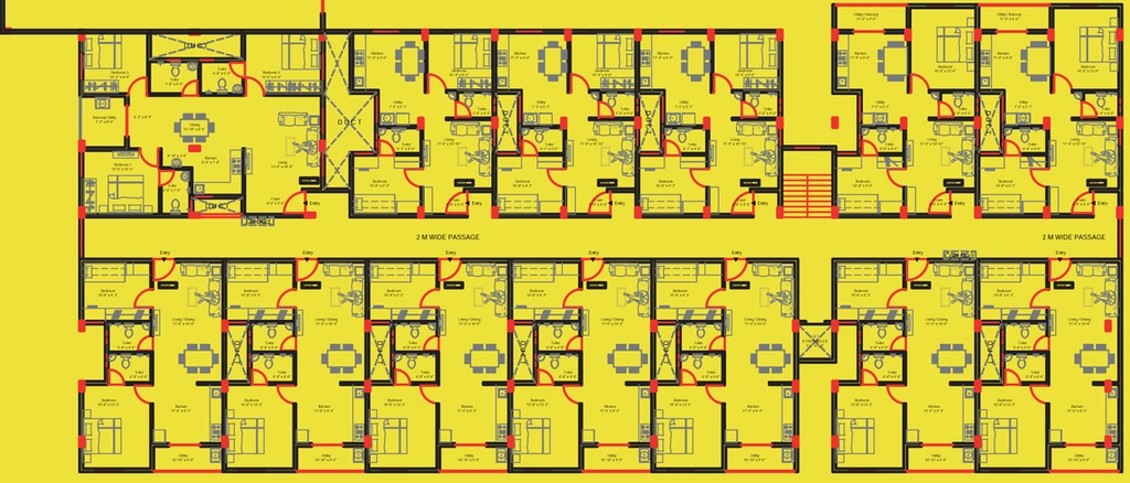 Floor Plan of Rainvas Rainbow Oaks in Begur, Bangalore - Image 110300