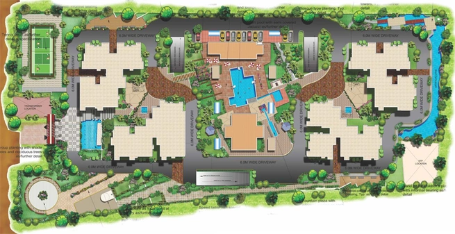 Master Plan of Mahaveer Riviera in JP Nagar, Bangalore - Image 110139