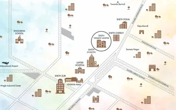Location of Sheth Vasant Lawns - Image 122221