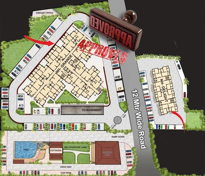 Master Plan of Dragon Nottingham Homz in Kishan Path, Lucknow - Image 177773