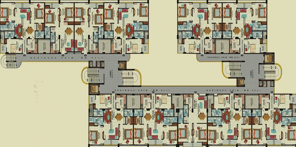 Floor Plan of RK Park Ultima in Sitapur Road, Lucknow - Image 188495