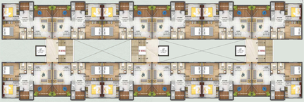 Floor Plan of AC Arrpan Housing in Nashik Road, Nashik - Image 109153