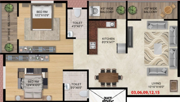 2 BHK Flat in Shanti Pride in Makhmalabad, Nashik - Image 724380