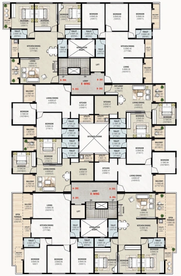 Floor Plan of Prabhat Parivar in Panchavati, Nashik - Image 108901