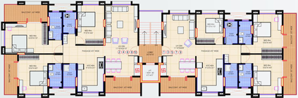 Floor Plan of Dream House Daffodil in Gangapur Road, Nashik - Image 109186