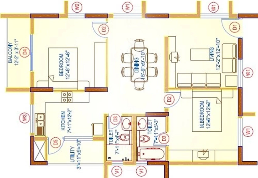 2 BHK Flat in Shriram Panorama Hills in Madhurawada, Visakhapatnam - Image 812782