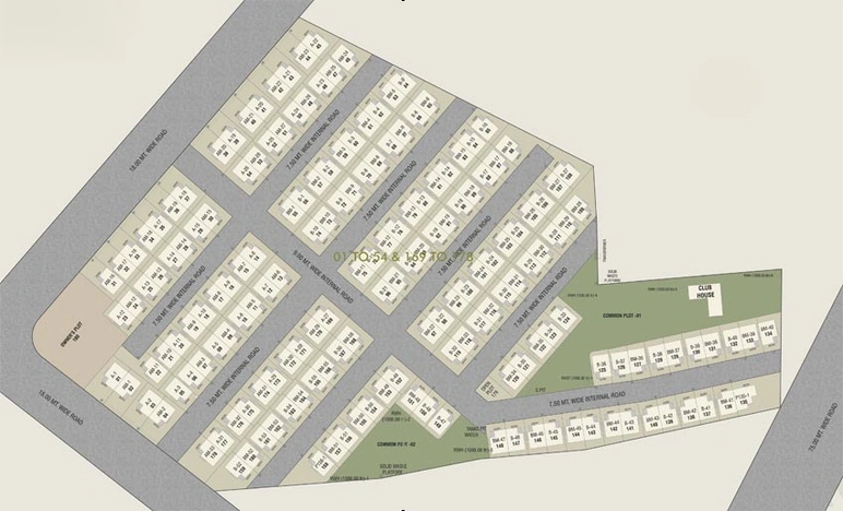 Master Plan of Shivansh Bungalows in Kapurai, Vadodara - Image 110030