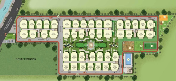 Master Plan of Aakriti Cyan in Tellapur, Hyderabad - Image 110652