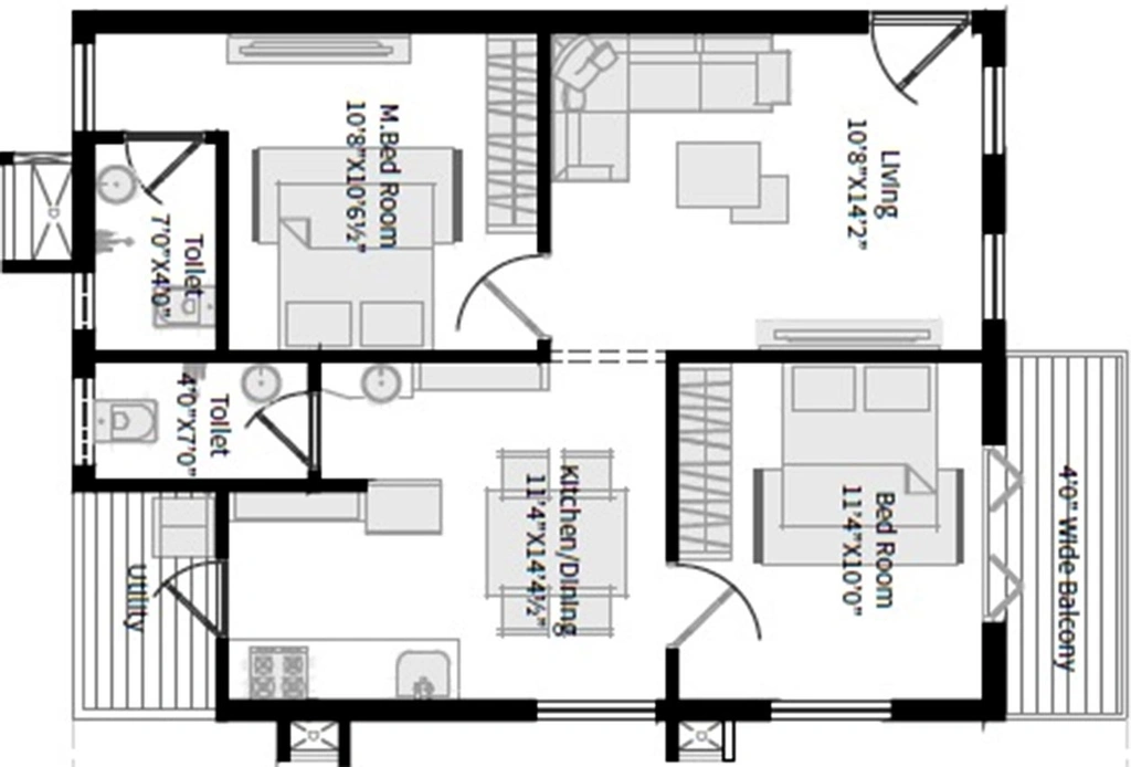 2 BHK Flat in Fame Horizon in Yendada, Visakhapatnam - Image 816801
