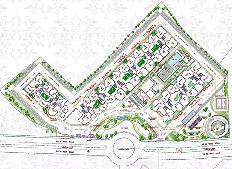 Master Plan of Wealth The Florencia in Faizabad Road, Lucknow - Image 178595