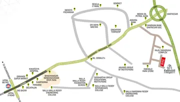 Location of Modi Emerald Heights - Image 110686