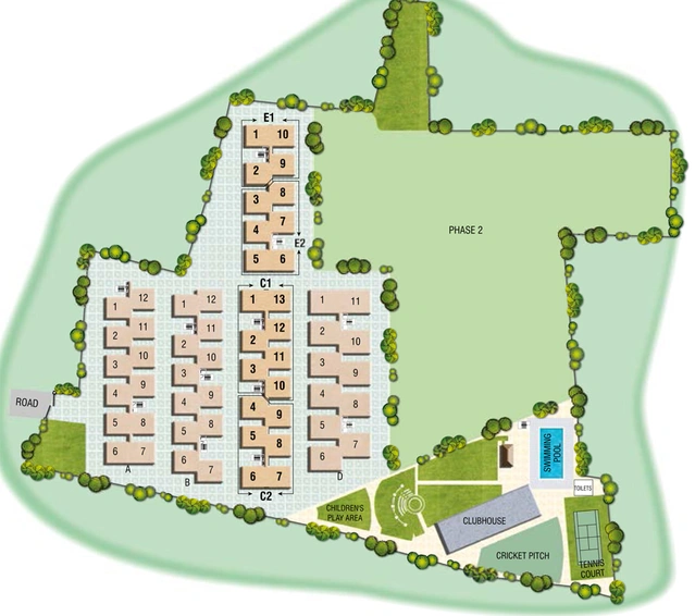 Master Plan of Modi Emerald Heights in Kompally, Hyderabad - Image 110688