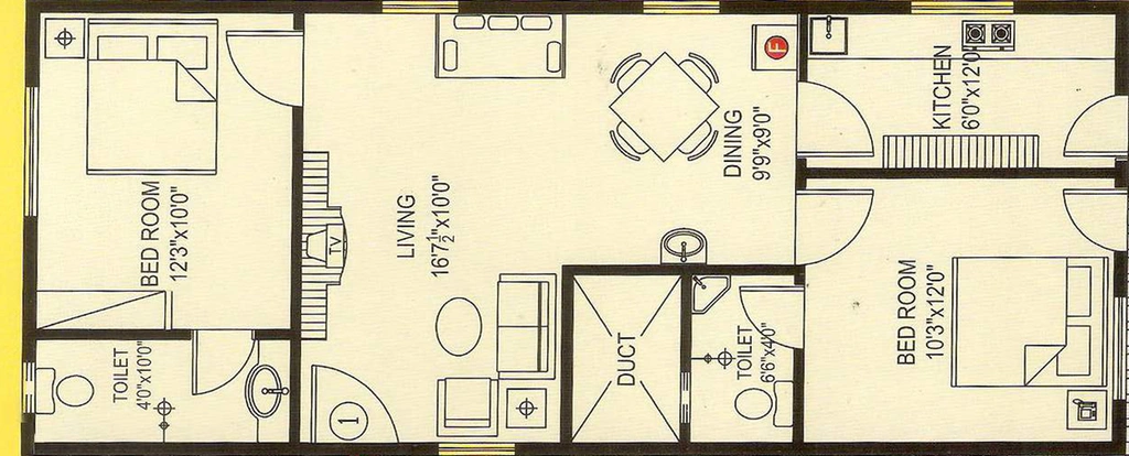 3 BHK Flat in Bhoomatha Sai Prashanth Nilayam in Madhurawada, Visakhapatnam - Image 816178