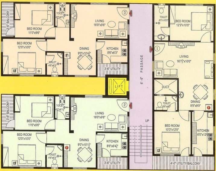 Floor Plan of Bhoomatha Sai Prashanth Nilayam in Madhurawada, Visakhapatnam - Image 169426