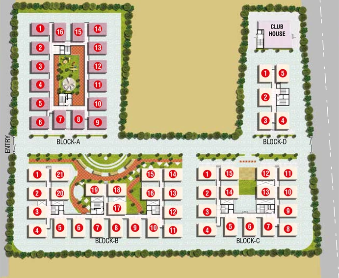 Master Plan of Modi Serene Park in Ghatkesar, Hyderabad - Image 108996