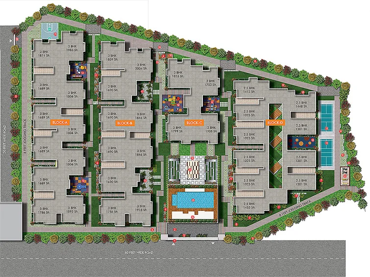 Master Plan of Utkarsha Capital Towers in Madhurawada, Visakhapatnam - Image 148111