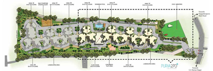 Master Plan of Purva 270 in CV Raman Nagar, Bangalore - Image 109010